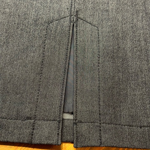 LN Plus Size Navy Blue Lane Bryant Knee-Length Pencil Skirt with Slit Size 20 - Picture 4 of 10